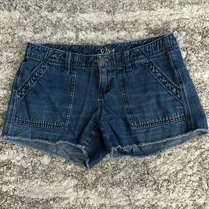 Old Navy Women's Blue The Diva Cut Off Jean shorts